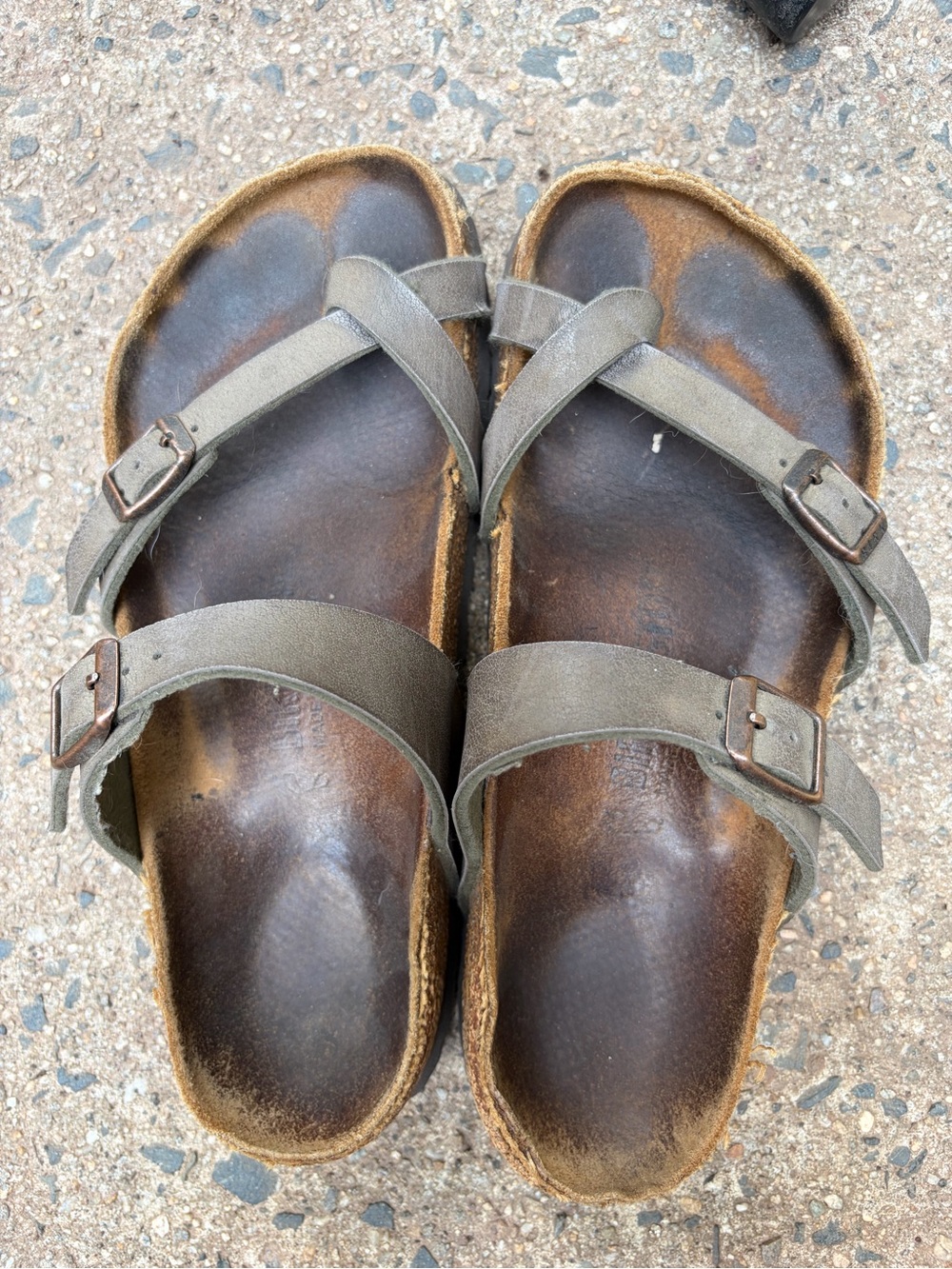 Birkenstock Mayari Size 38 Women’s Stone Sandals